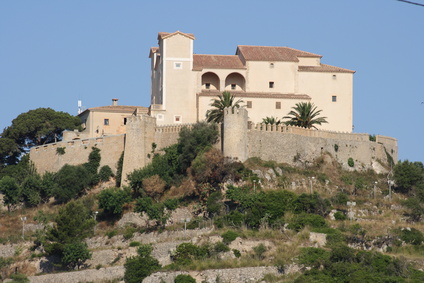 Nordost-Mallorca - Wallfahrtskirche Santuari de Sant Salvador in Arta mit atemberaubenden Ausblick.